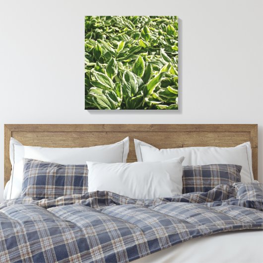 Garden Green Leafy Planten Vaderdag Dad Gift Canvas Afdruk (Insitu (Slaapkamer))