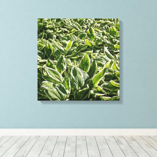 Garden Green Leafy Planten Vaderdag Dad Gift Canvas Afdruk (Insitu (Houten vloer))
