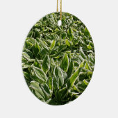 Garden Green Leaves Vaderdag Plant Papa Gift Keramisch Ornament (Rechts)