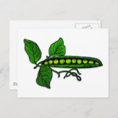 Garden Green Pea Pods Briefkaart (Voorkant / Achterkant)