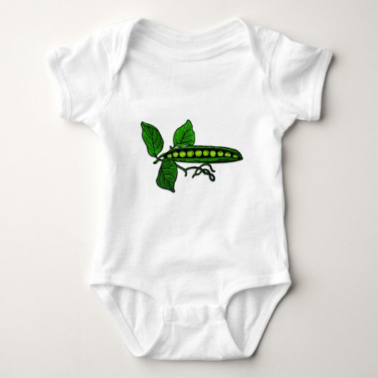Garden Green Pea Pods Romper (Voorkant)