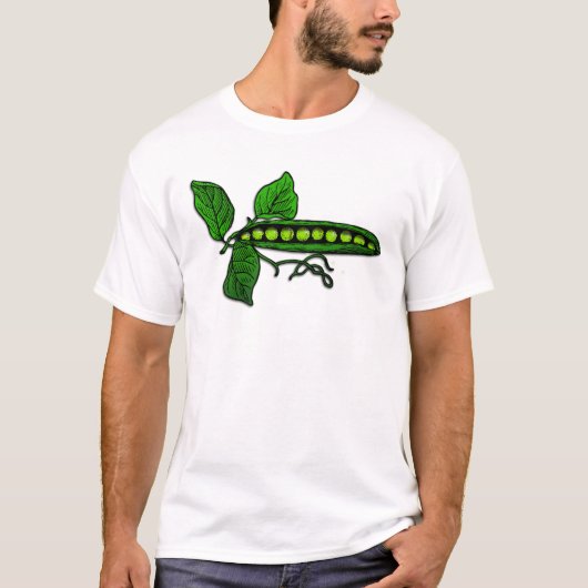 Garden Green Pea Pods T-shirt (Voorkant)