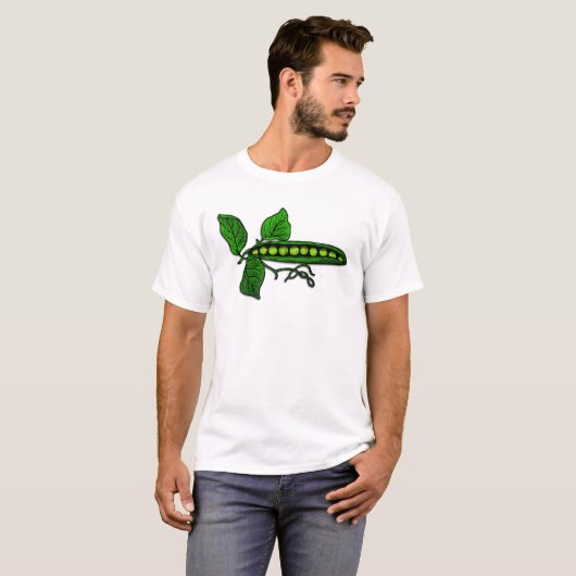 Garden Green Pea Pods T-shirt (Voorkant volledig)