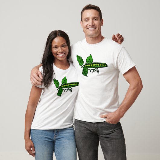 Garden Green Pea Pods T-shirt (Unisex)