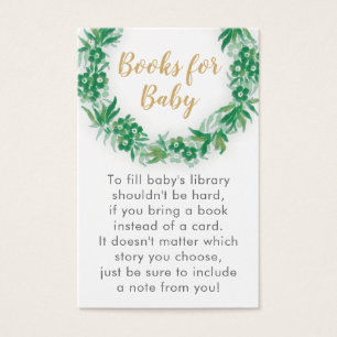 Garden Greenery Baby shower Boek Aanvraag Kaart