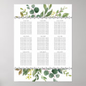 Garden Greenery Boho Eucalyptus Mint Seatrix Poster (Voorkant)