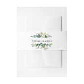 Garden Greenery Bouquet op persoonlijke titel Uitnodigingen Wikkel (Voorkant Voorbeeld)