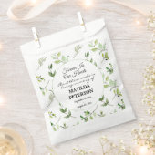 Garden Greenery verlaat Memorial Seed Packet Bedankzakje (Geknipt)