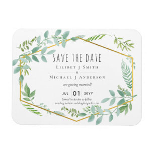 Garden Greenery Wedding Magneet