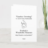 Garden Greeting Kaart (Achterkant)