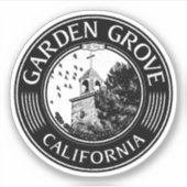 GARDEN GROVE CALIFORNIA - STAD VAN GARDEN GROVE CA STICKER (Voorkant)