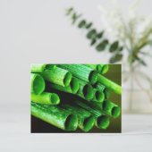 Garden Grown Leeks Briefkaart (Staand voorkant)