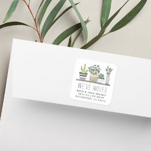 Garden Grown   Verplaatsende aankondigingen Vierkante Sticker