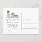 Garden Grown | Verplaatsingsaankondiging Aankondigingskaart (Achterkant)