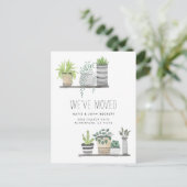 Garden Grown | Verplaatsingsaankondiging Aankondigingskaart (Staand voorkant)