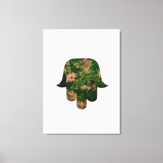 Garden Hamsa Balloon Painting Studio Art  Canvas Afdruk (Voorkant)