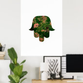 Garden Hamsa Balloon Painting Studio Art  Poster (Thuiskantoor)