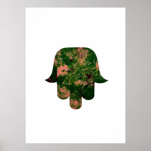 Garden Hamsa Balloon Painting Studio Art  Poster (Voorkant)