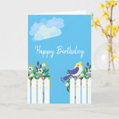 Garden Happy Birthday Kaart (Gele Bloem)