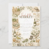 Garden Harvest Market Bridal Shower Kaart (Voorkant)