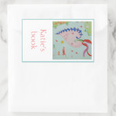 Garden Heart Bookplate Rechthoekige Sticker (Tas)