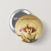 Garden Heart Ronde Button 5,7 Cm (Voorkant /achterkant)