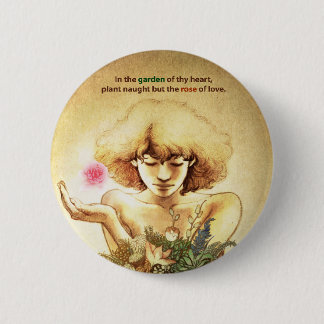 Garden Heart Ronde Button 5,7 Cm