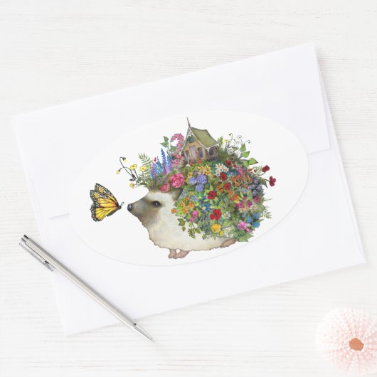 Garden Hedgehog Stickers (Envelop)