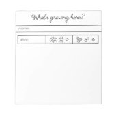 Garden Helper Notitieblok (Voorkant)