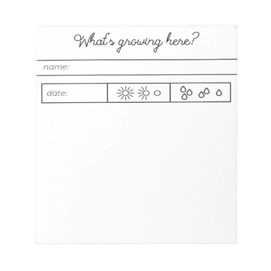 Garden Helper Notitieblok (Voorkant)