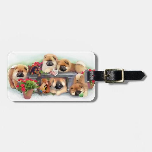 "GARDEN HELPERS" kunstkaart Bagagelabel (Voorkant horizontaal)