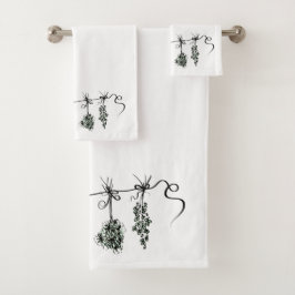 Garden Herbs Bad Handdoek