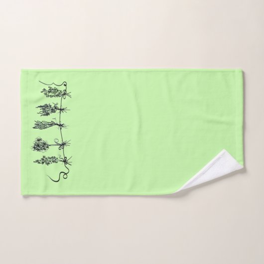 Garden Herbs Bad Handdoek (Handdoek)