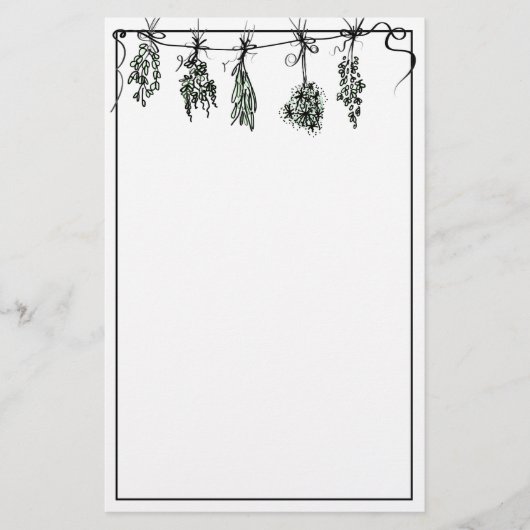 Garden Herbs | botanische tuin Briefpapier (Voorkant)