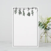 Garden Herbs | botanische tuin Briefpapier (Staand voorkant)