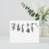 Garden Herbs Briefkaart (Staand voorkant)