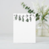 Garden Herbs Briefkaart (Staand voorkant)