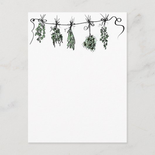 Garden Herbs Briefkaart (Voorkant)