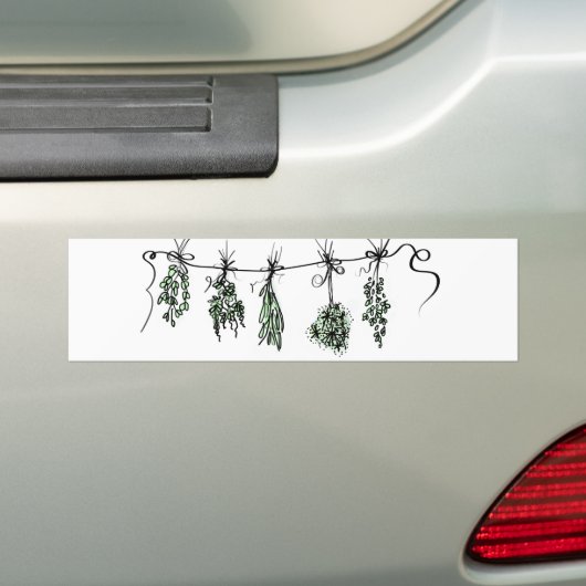 Garden Herbs Bumpersticker (Op auto)
