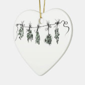 Garden Herbs Keramisch Ornament (Links)