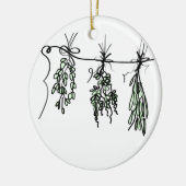 Garden Herbs Keramisch Ornament (Links)
