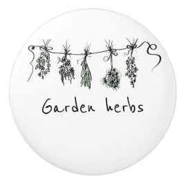 Garden Herbs Keramische Knop