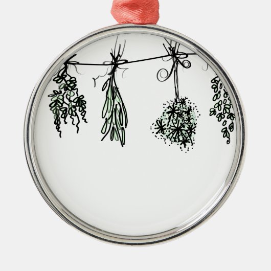 Garden Herbs Metalen Ornament (Voorkant)