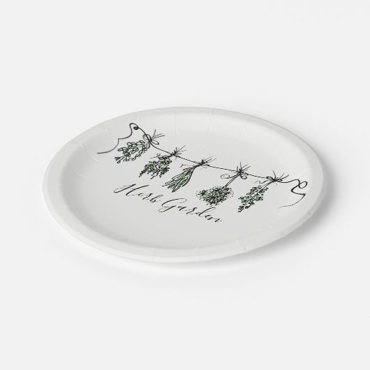 Garden Herbs Papieren Bordje (Gekanteld)