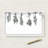 Garden Herbs Post-it® Notes (Op bureau)