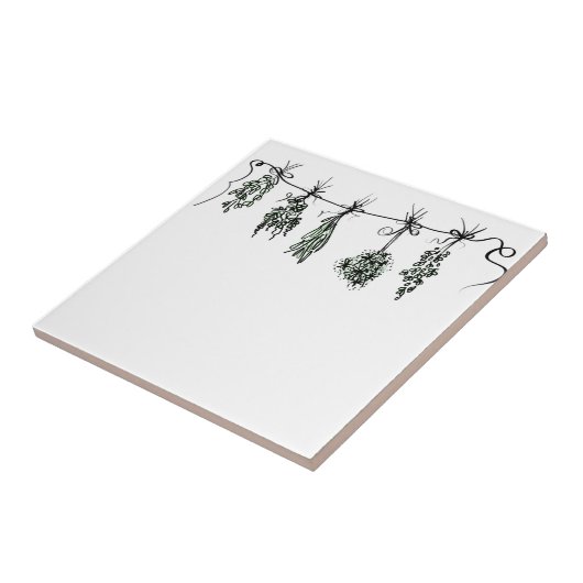 Garden Herbs Tegeltje (Zijkant)