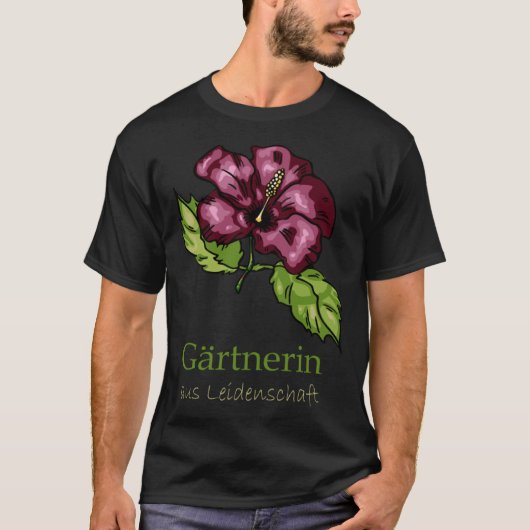 Garden Hibiscus Flowers Gardener T-shirt (Voorkant)