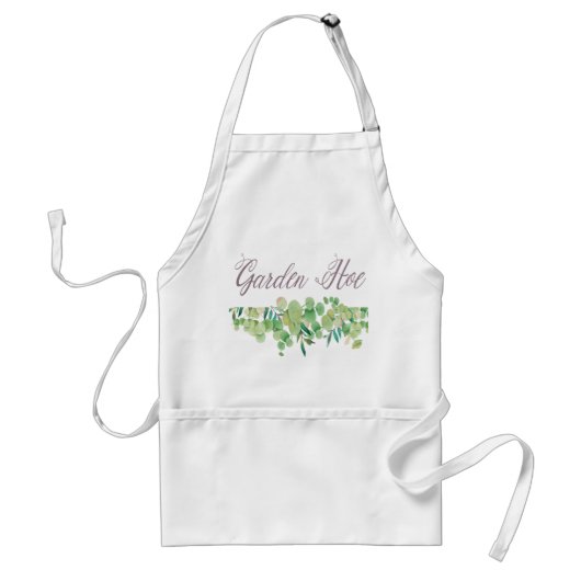 Garden Hoe Fun Pun Quote voor Gardeners Standaard Schort (Voorkant)