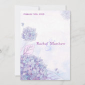 Garden Hydrangeas Luxe Floral Wedding Kaart (Voorkant)