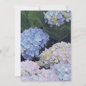 Garden Hydrangeas String of Lights Wedding Invite Kaart (Achterkant)